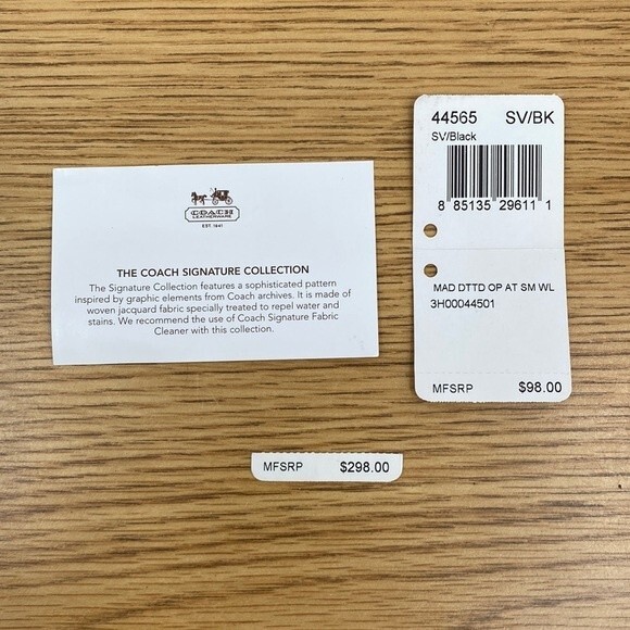 Coach Womens Signature Collection Adjustable Strap Sling Bag Crossbody & Wallet - Picture 7 of 11